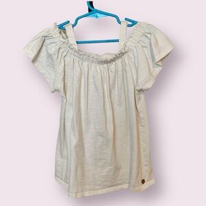 435 Matilda Jane Cold Shoulder Top Cream Size Girl’s 8